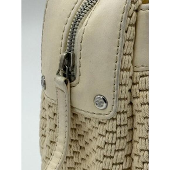 VINTAGE Chanel LAX Crochet Bowler Bag*LAMBSKIN TRIM*beautiful bag! BARGAIN DEAL - Picture 4 of 16